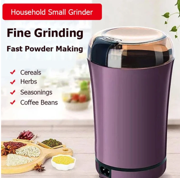 Mini Electric Coffee Grinder Powerful Cafe Grass