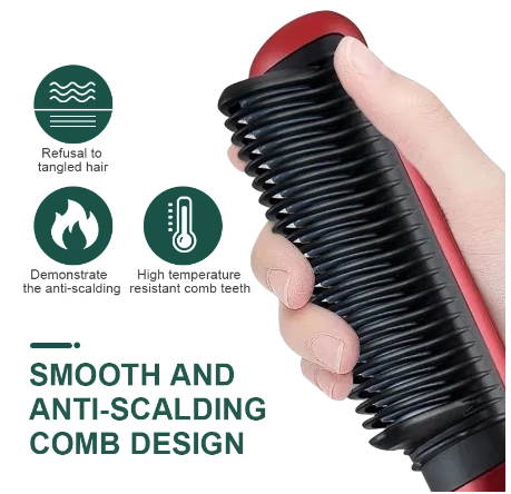 Hair Straightener Brush Set Comb Hair